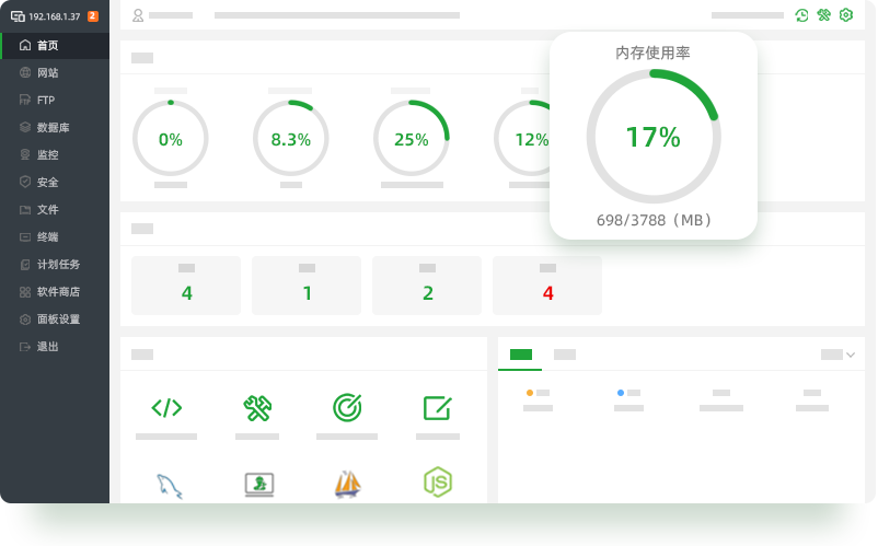 推荐几款主流的建站控制面板（Web Hosting Panels）